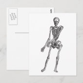 Carte Postale Squelette (Devant / Derrière)