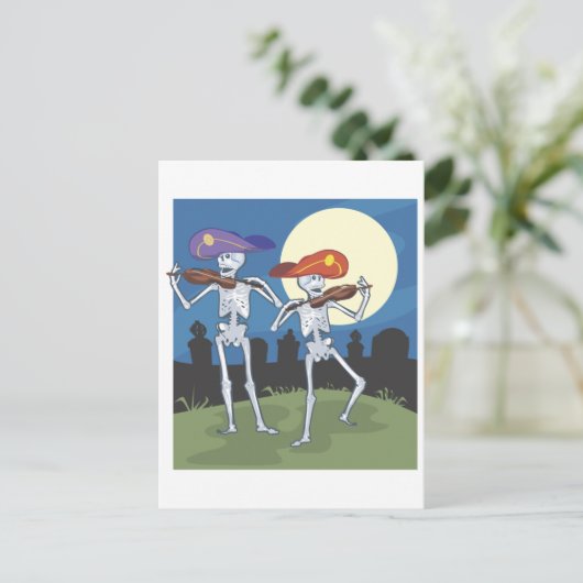 Carte Postale Squelette (Debout devant)