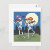 Carte Postale Squelette (Devant / Derrière)