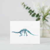 Carte Postale squelette de brontosaurus (Debout devant)