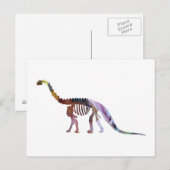 Carte Postale squelette de camarasaurus (Devant / Derrière)