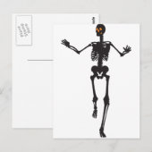 Carte Postale Squelette de danse (Devant / Derrière)