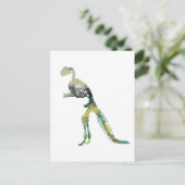 Carte Postale squelette de dinosaure (Debout devant)