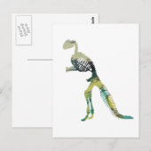 Carte Postale squelette de dinosaure (Devant / Derrière)