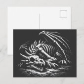 Carte Postale Squelette de dragon — par BurnsInHell (Devant / Derrière)