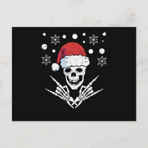 Carte Postale Squelette de Santa Claus