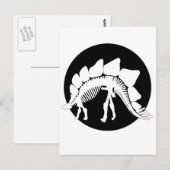 Carte Postale squelette de stégosaurus (Devant / Derrière)