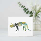 Carte Postale Squelette de Triceratops prorsus (Debout devant)