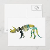 Carte Postale Squelette de Triceratops prorsus (Devant / Derrière)