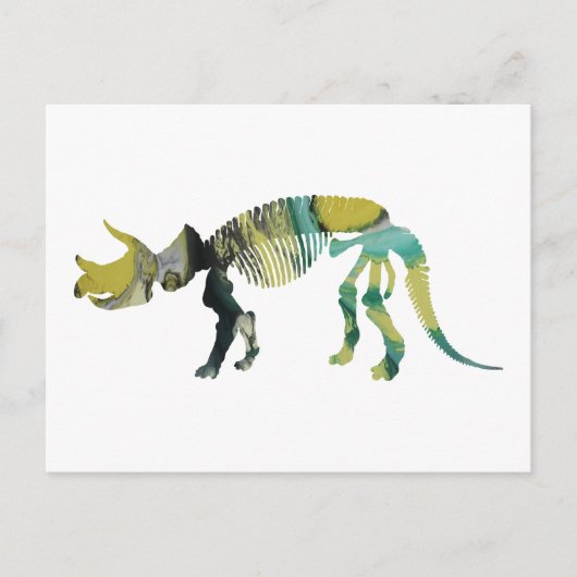 Carte Postale Squelette de Triceratops prorsus (Devant)