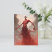 Carte Postale Squelette Démon Créature Imaginaire foncé Horreur (Debout devant)