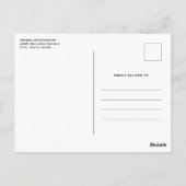 Carte Postale Squelette déplaisant & Halloween Citrouille d'auto (Dos)