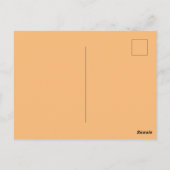 Carte Postale Squelette et citrouille d'Halloween à l'aquarelle  (Dos)