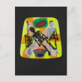 carte postale squelette famine (Devant)