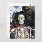 Carte Postale Squelette festif (Devant / Derrière)