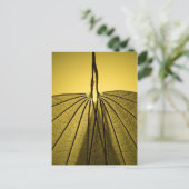 Carte Postale Squelette feuille (Debout devant)