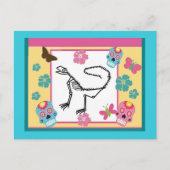 Carte Postale Squelette Lizard, Jour des Morts (Devant)