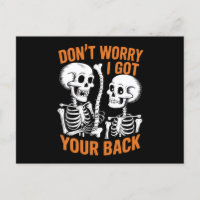 Squelette Ne t'inquiète pas je te couvre Halloween