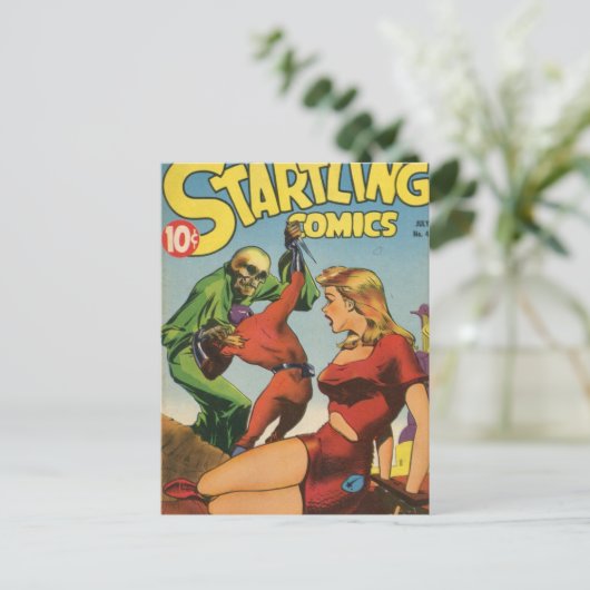 Carte Postale Squelette spatial (Debout devant)