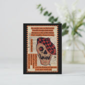 Carte Postale Squelette sportif (Debout devant)