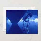 Carte Postale squelette sur un cheval (Devant / Derrière)