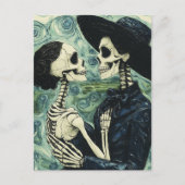 Carte Postale Squelettes Danse (Devant)