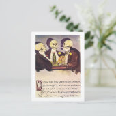 Carte Postale Squelettes de jeu image vintage (Debout devant)