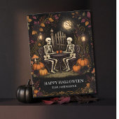Carte Postale Squelettes Soirée d'Halloween