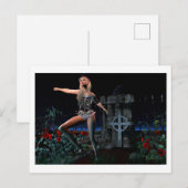 Carte postale squelettique de fille (Devant / Derrière)