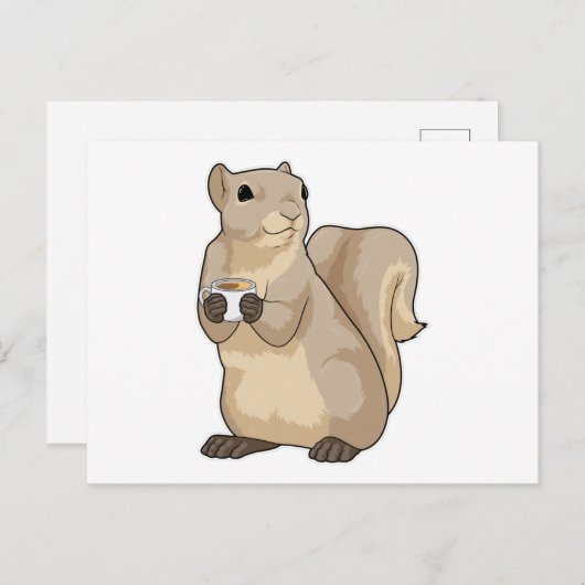 Carte Postale Squirl Coffee Cup (Devant / Derrière)