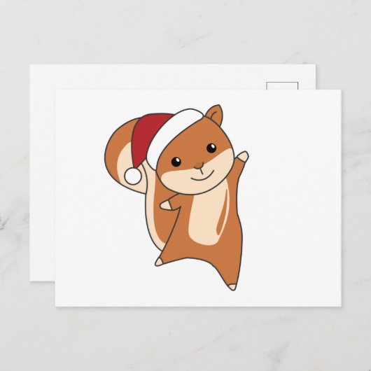 Carte Postale Squirl Winter Animals (Devant / Derrière)