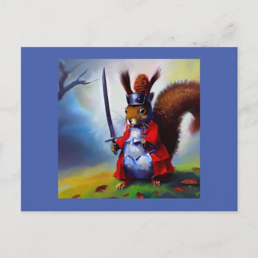 Carte Postale Squirrel Samurai (Devant)