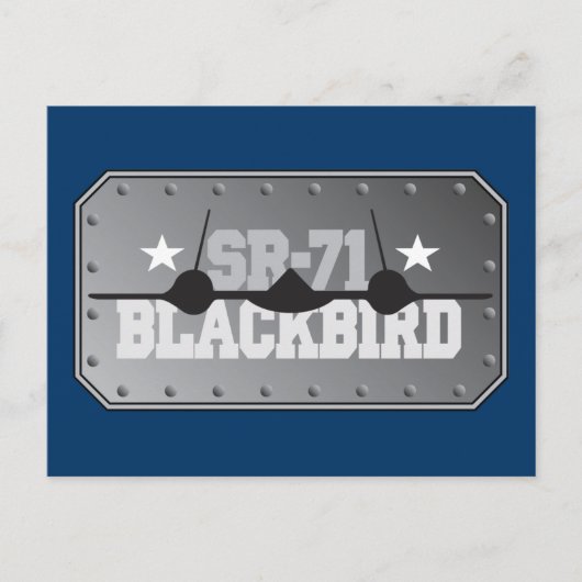 Carte Postale SR-71 Blackbird (Devant)