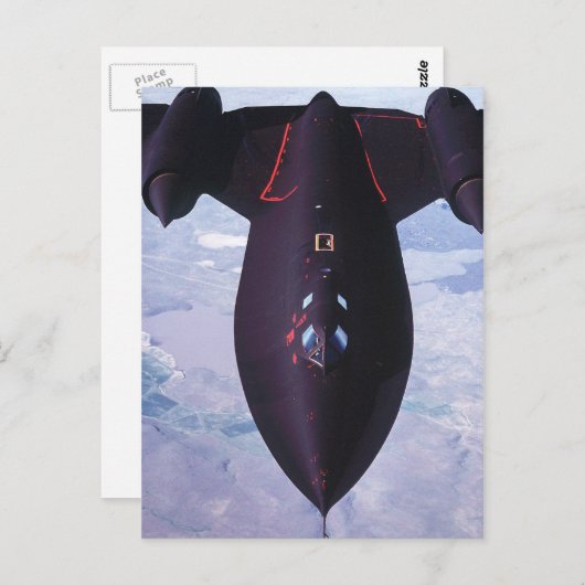 Carte Postale SR-71 Blackbird (Devant / Derrière)