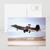 Carte postale SR 71 Blackbird (Devant / Derrière)