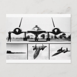 CARTE POSTALE SR-71 BLACKBIRD