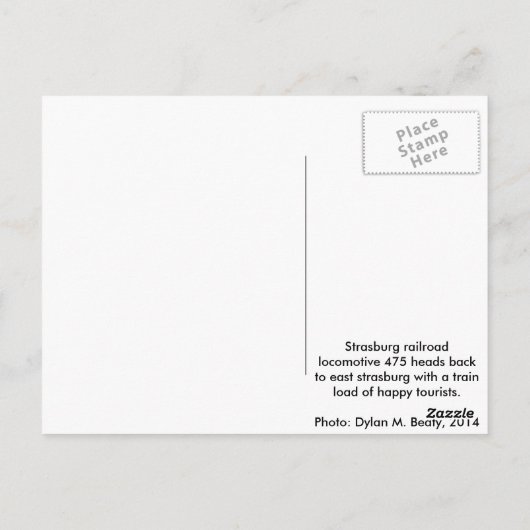 Carte postale SRC 475 (Dos)