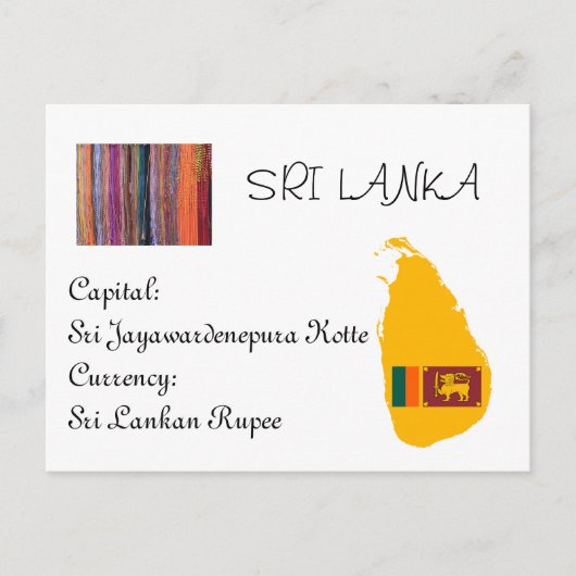 Carte Postale Sri Lanka (Devant)