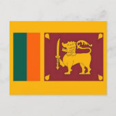 Carte Postale Sri Lanka - Drapeau - (Devant)