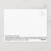 Carte Postale Sri Lanka, orphelinat d'éléphants de Pinnawala (Dos)