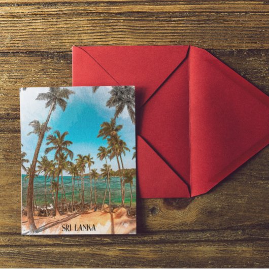 Carte Postale Sri Lanka Tropical Scenery Travel
