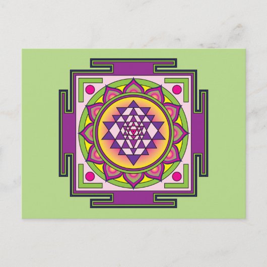 Carte Postale Sri Yantra Mandala (Devant)
