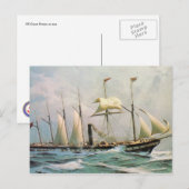 Carte Postale SS Grande-Bretagne en mer (Devant / Derrière)