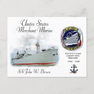 Carte Postale SS John W. Brown (Liberty Ship)
