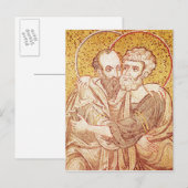 Carte Postale SS. Peter et Paul Embracing (Devant / Derrière)