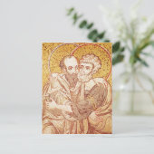 Carte Postale SS. Peter et Paul Embracing (Debout devant)