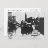 Carte Postale SS Thomas quittant Wigan Pier (Devant / Derrière)