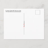 Carte Postale St. Agnes de Rome (BK 006) (Dos)