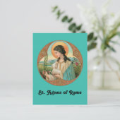 Carte Postale St. Agnes de Rome (BK 006) (Debout devant)