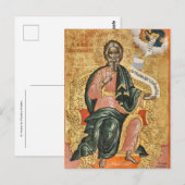 Carte Postale St. Andrew par Theodore Poulakis Icône orthodoxe (Devant / Derrière)